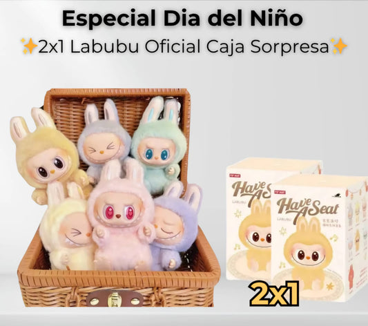💥 ¡OFERTA EXPLOSIVA por el Día del Niño! 💥🎁 🟣 2 Muñecos Labubu Sorpresa al precio de 1 😱