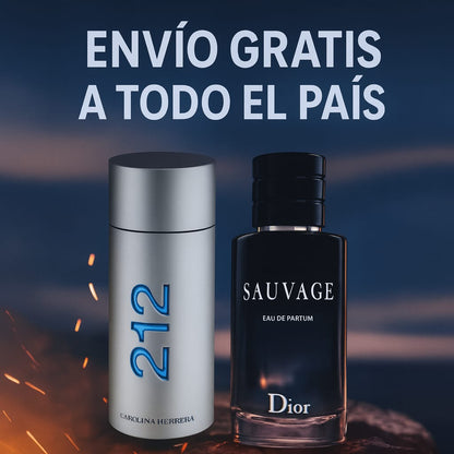Promo 2X1 Perfumes de Hombre 212 MEN + Sauvage