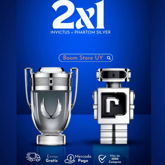 Promo 2X1 Perfumes de Hombre Invictus + Phantom de PACO RABANNE