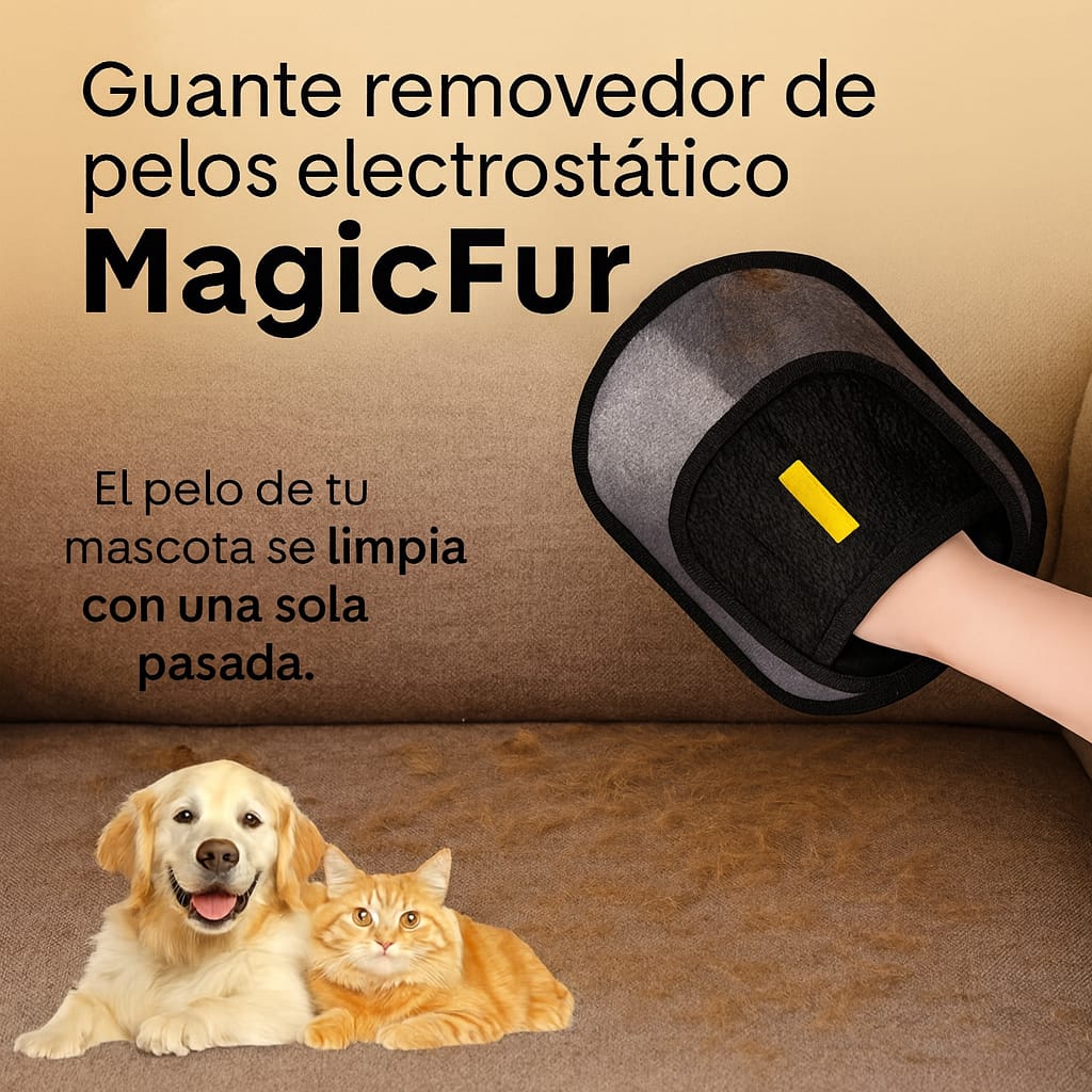 2X1 OFERTA  Guante MagicFur + Pelota Rollie interactiva